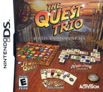 Quest Trio, The - Jewels, Cards and Tiles (USA) box cover front